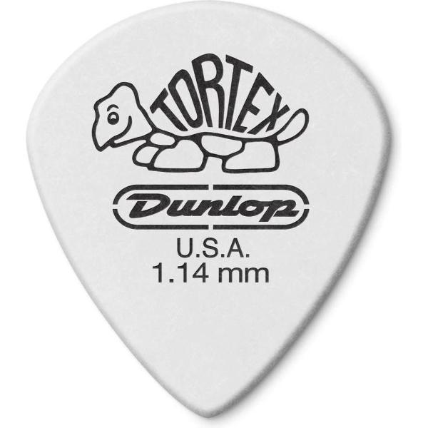 Dunlop White Jazz III Pick 1.14 mm 6-pack plectrum