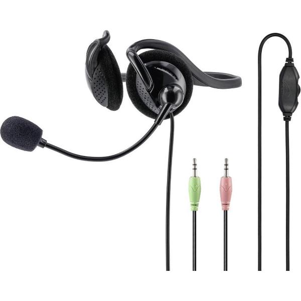 Hama PC-Office-headset NHS-P100 Met Nekband Stereo Zwart