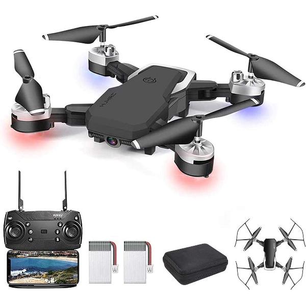 drone met camera - ZINAPS Drone met 1080p HD-camera, WiFi FPV Live Video met Mobile 2.4GHz Afstandsbediening, 3D VR Headless Mode, Hoogte, 3 Speed ​​Flight Modes voor beginners en kinderen