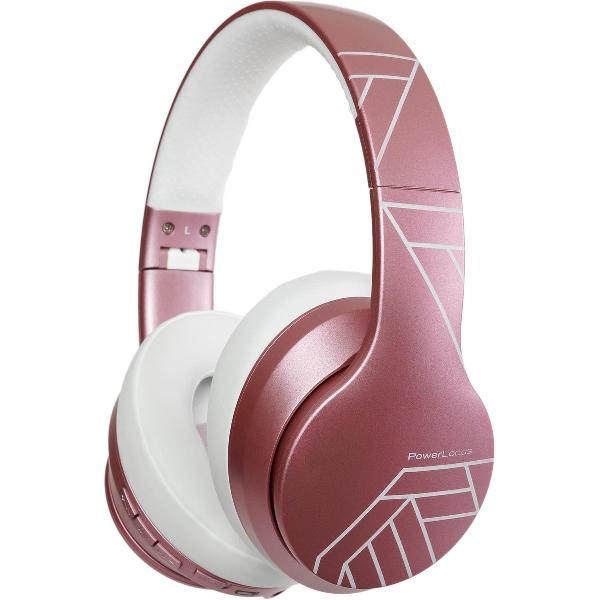 PowerLocus P6 Draadloze Over-Ear Koptelefoon Inklapbaar - Bluetooth Hoofdtelefoon - Met microfoon - Matt Rose Gold