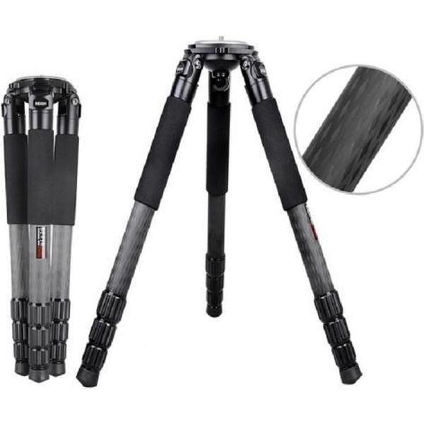 BEXIN ST424C robuuste camcorder groot fotografisch koolstofvezelstatief, max. Buis: 40 mm
