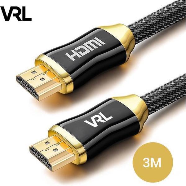 VRL – V2.0 HDMI Kabel – High Speed –18GBPS –Full HD 1080p - 3D - 4K (60 Hz) – 3 Meter