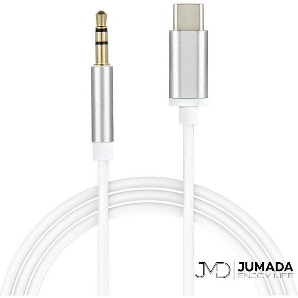 USB-C naar Jack 3.5 mm Kabel - Audio - Analoog - Plug & Play - 1 meter - Wit