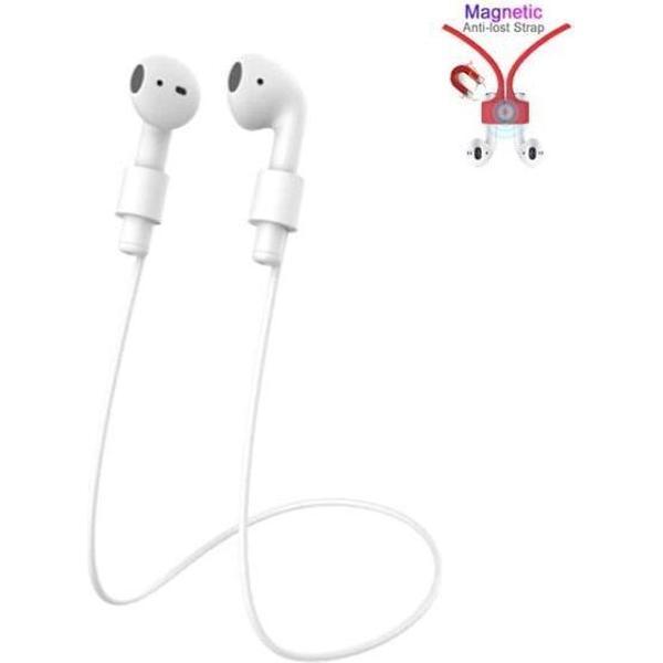 Airpod Koord Wit – Magnetisch - Airpods Draagkoord – Anti Verlies Bleutooth Oordopjes - Apple Airpod - Draadloze Oordopjes Draagkoord