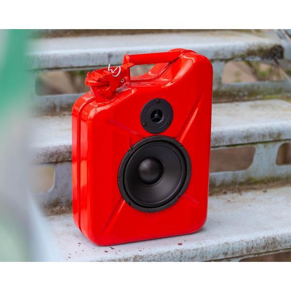 waanzinnig kado - jerrycan - metaal - bluetooth speakers - oplaadbare accu