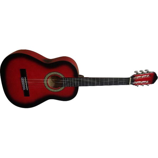 MSA C4 rode kindergitaar met uitgebreid starterset