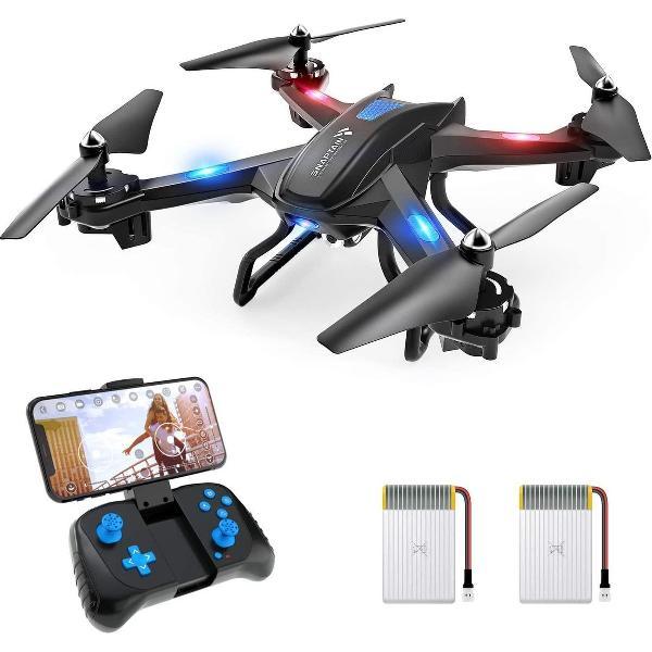 Snaptain S5C - Drone met Camera - FULL HD Camera - WiFi FPV - Quadcopter - Werkt Ook Met App - Gratis Extra Accu's -