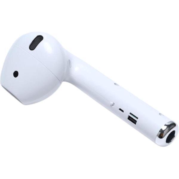 Merkloos Airpods Mega Bluetooth Speaker - Wit - Draadloos - USB Aansluiting