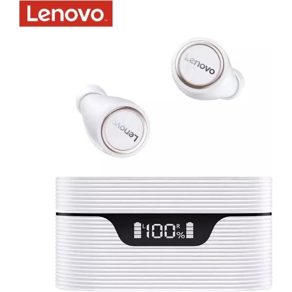 Lenovo LP12 Draadloze Oortelefoon Tws Bluetooth 5.0 - Waterdichte Sport Headset - Intelligente Oplaad Tui Met Digitale Display - Wit