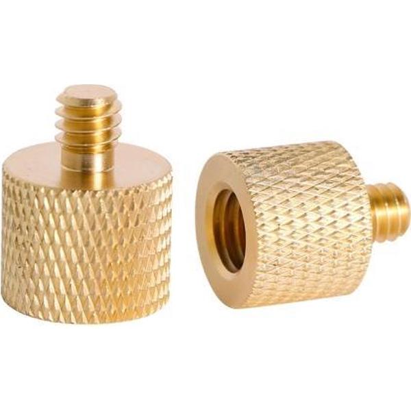 BEXIN LS083 2 STUKS 1/4 inch binnendraad tot 3/8 inch mannelijke conversieschroeven