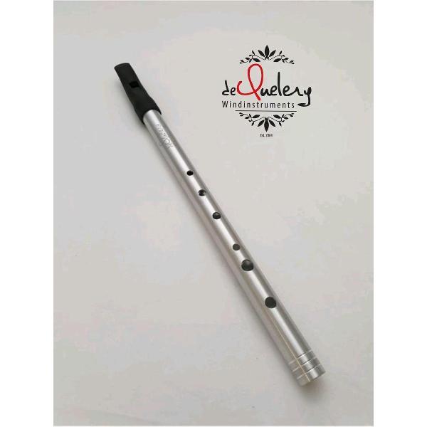 deQuelery Artist-series low F Irish whistle - Aluminium