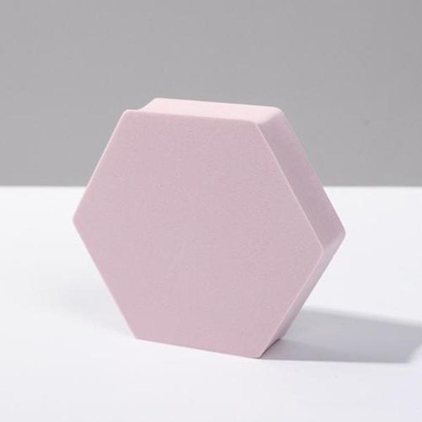 8 STKS Geometrische Kubus Foto Rekwisieten Decoratieve Ornamenten Fotografie Platform, Kleur: Grote Lichtroze Zeshoek