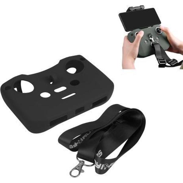 Sunnylife AIR2-Q9290 Siliconen beschermhoes voor afstandsbediening met draagkoord voor DJI Mavic Air 2 (zwart)