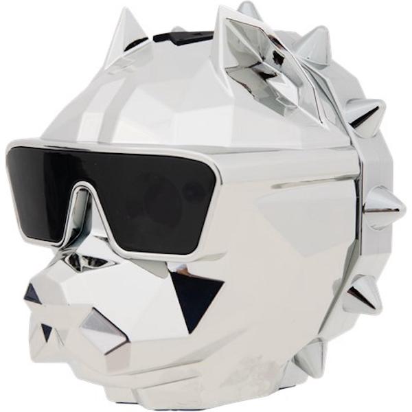 S&C - Audiologic bluetooh speaker draadloos zilver gaming boxen mini wireless telefoon zilver design dog