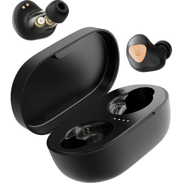 Soundpeats Truengine 3 Se echt draadloze oordopjes met dubbele dynamische stuurprogramma's, 30 uur speeltijd, met crossover Smart Touch, Bluetooth-hoofdtelefoon met dubbele microfoon, stereogeluid in-ear-oortelefoons