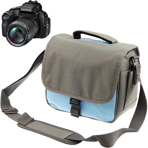 Stijlvolle canvas digitale cameratas met riem, afmeting: 24cm x 20,5cm x 14cm