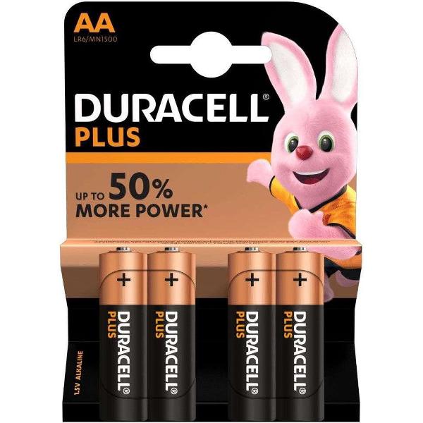 Duracell - Plus alkaline AA-batterijen