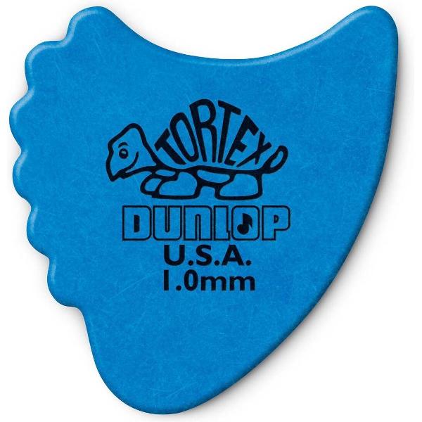 Dunlop Tortex® Fin 1.0mm Blauw 6-pack