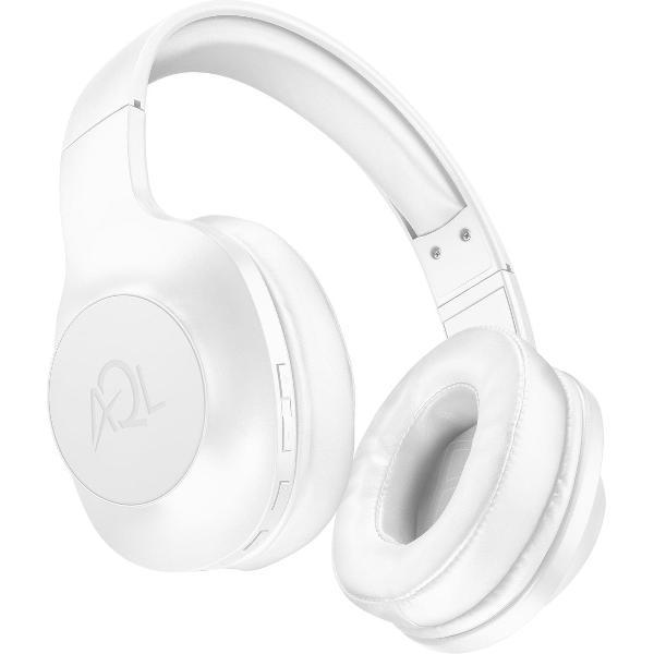 AQL BTHEADBASTROS Headset Hoofdband 3,5mm-connector Micro-USB Bluetooth Wit