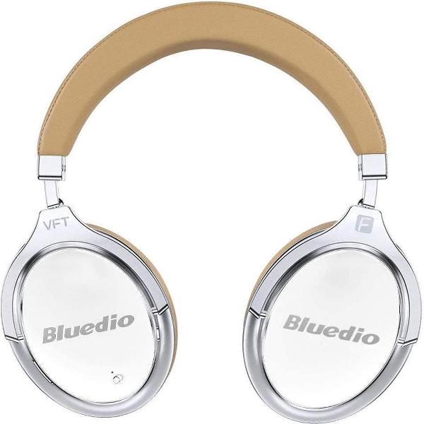 Bluedio F2 Bluetooth-hoofdtelefoon Actieve ruisonderdrukking, Bluedio F2 ANC draadloze hoofdtelefoon voor over het oor 180 ° rotatie, bedrade en draadloze hoofdtelefoon voor mobiele telefoon / tv / pc - Wit