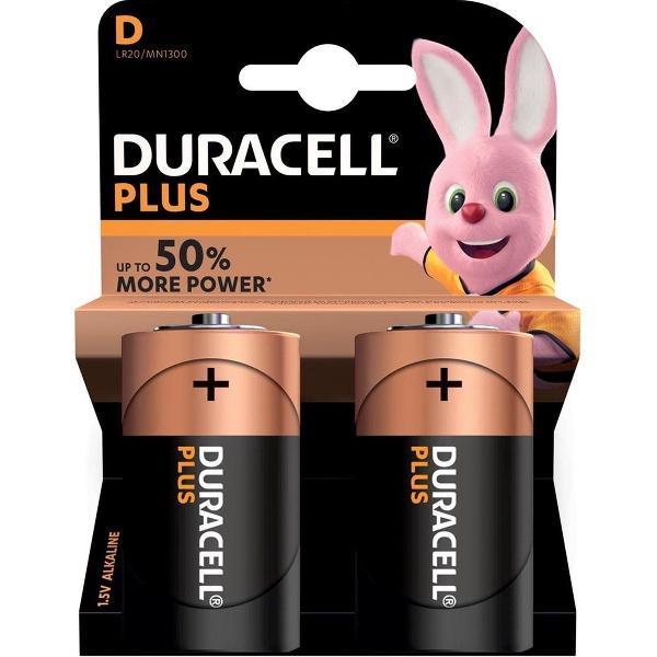 Set van 8x Duracell D Plus batterijen 1.5 V - alkaline - LR20 MN1300 - Batterijen pack