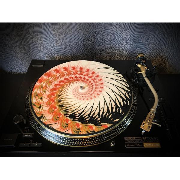 Zoetrope Felt Turntable Slipmat “Organic Spiral 1”