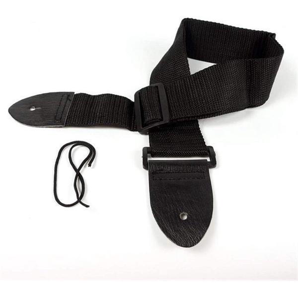 Universele Gitaarband 68cm-124cm Verstelbare Nylon Gitaarriem met PU lederen uiteinden voor Folk Houten Klassieke Gitaar voor Instrumentale Uitvoerder