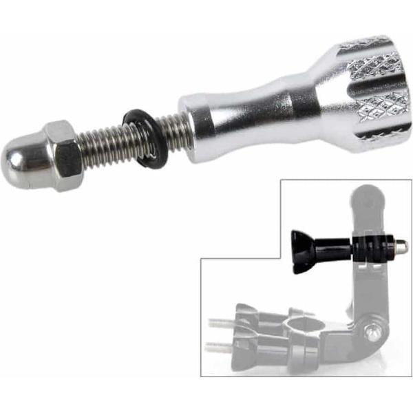 TMC Aluminium Mini Duimknop Roestvrije Boutschroef voor GoPro NIEUWE HERO / HERO6 / 5/5 Sessie / 4 Sessie / 4/3 + / 3/2/1, Xiaoyi en Andere Actiecamera's, Lengte: 5 cm (Zilver)