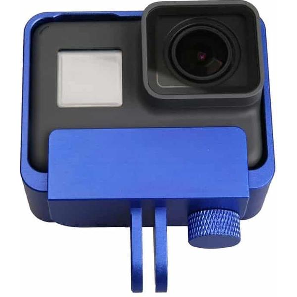 Aluminium rand frame mount beschermende behuizing Case Cover voor GoPro HERO6 Black / HERO5 Black / HERO7 Black (Dark Blue)