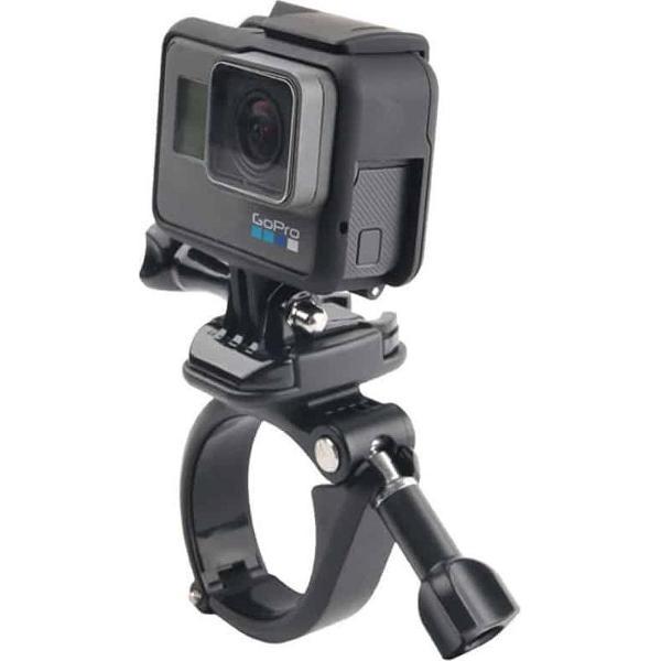 GP434 Groot formaat fiets motorstuur stuurbevestiging voor GoPro HERO7 / 6/5/5 sessie / 4 sessie / 4/3 + / 3/2/1 / Fusion, Xiaoyi en andere actiecamera's (zwart)