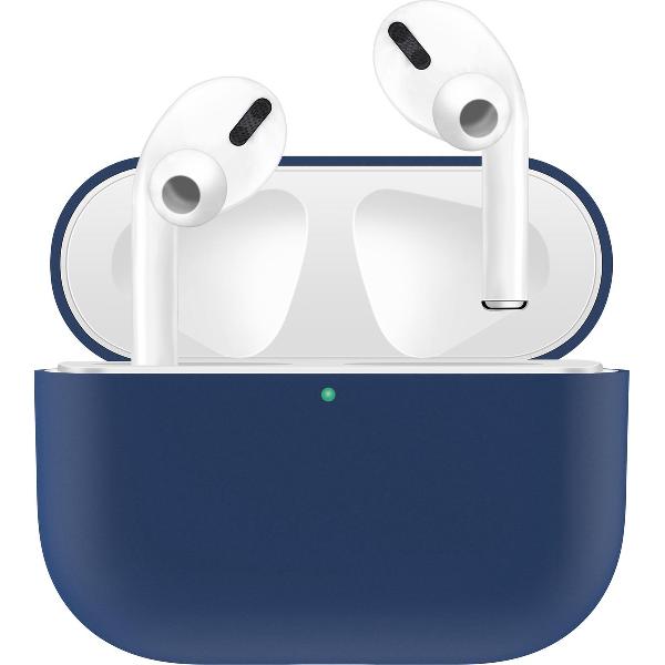 KELERINO. Siliconen Case voor Apple AirPods Pro - Hoesje - Blauw