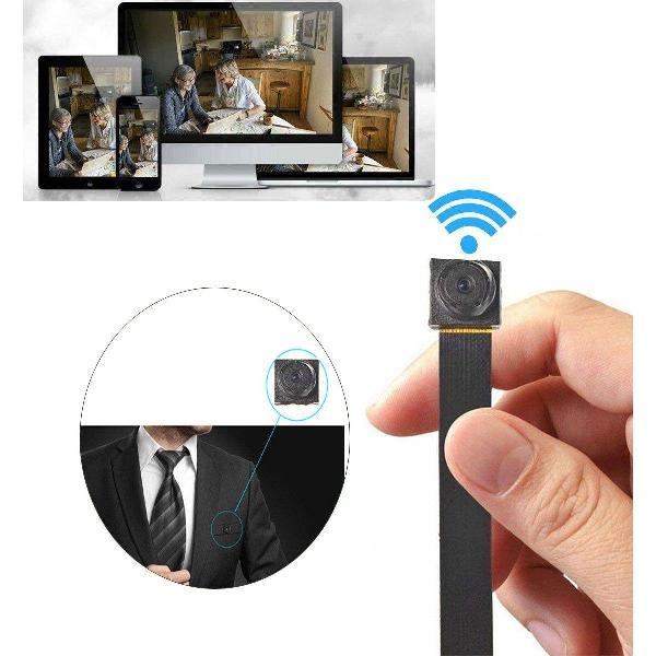 Kleine Draagbare Spy Camera - WiFi - Verborgen Pinhole Camera - mini-camera - hoge resolutie - Spy Camera knoop - Geschikt voor families, bedrijven en particulieren