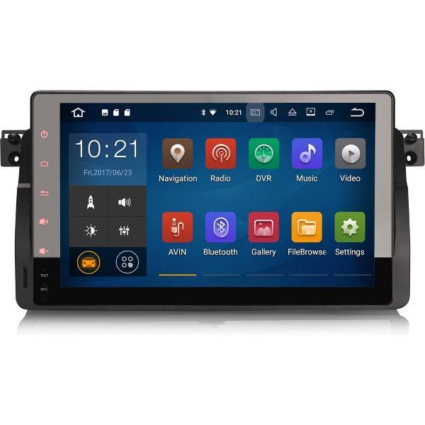 BMW 3 serie E46 Navigatiesysteem met Bluetooth Autoradio Aux en USB – Android 7.1 – 1998 t/m 2006 – Rover – Met Camera