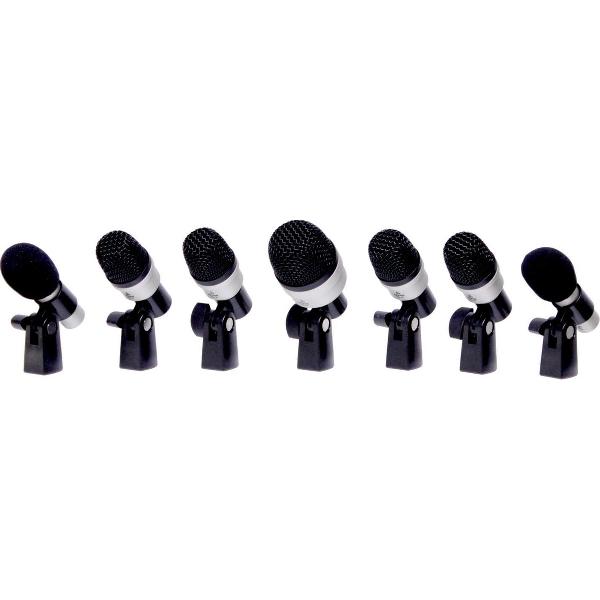 De Devine MIC-DS set drum microfoons is een professionele microfoonset, bestaande uit 7 microfoons en alle benodigde accessoires om een uitgebreide drumkit te kunnen opnemen. Geleverd in een aluminium opbergkoffer.