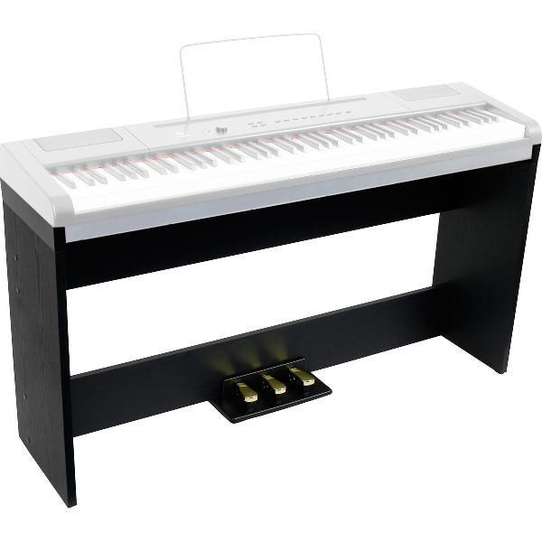 Dit onderstel is speciaal op maat gemaakt voor de FSP-500 piano. Een solide, houten statief met twee dwarsliggers en ingebouwd ook drie pedalen voor een volledige pianobeleving. Inclusief kabel.