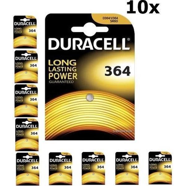 Duracell 364-363 1.5V knoopcel batterij - 10 Stuks