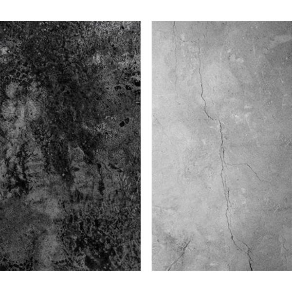 DW4Trading® Vinyl achtergrond dubbelzijdig voor food fotografie marmer zwart grijs