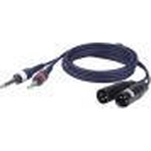 DAP Audio Jack naar XLR Overgangskabel 3m - 2x Jack Mono naar 2x XLR Male - 3m