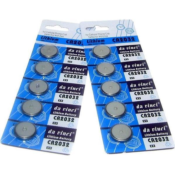 100x Knoopcel CR2032 lithium 3volt batterij