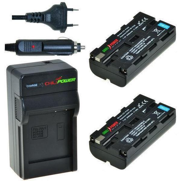 ChiliPower NP-F550 Sony Kit - Camera Batterij Set