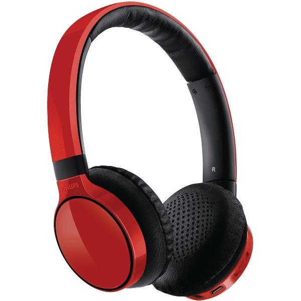 Philips SHB 9100 - Draadloze Koptelefoon - Rood