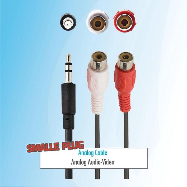 Budget 0.2 meter 3,5 mm jack naar Female tulp RCA aux audio kabel