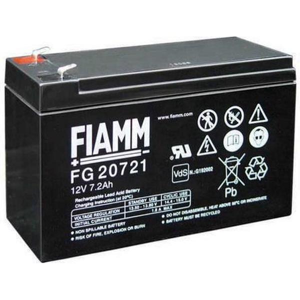 Fiamm FG 12V 7.2Ah (4,8mm) 7200mAh Oplaadbaar Loodaccu