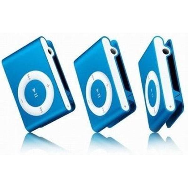 Mini MP3 speler met in-ear koptelefoon Blauw