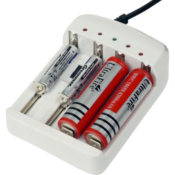 QY Batterijoplader Universeel lader voor AA AAA 18650 C D - 1.2 tot 4.2 V