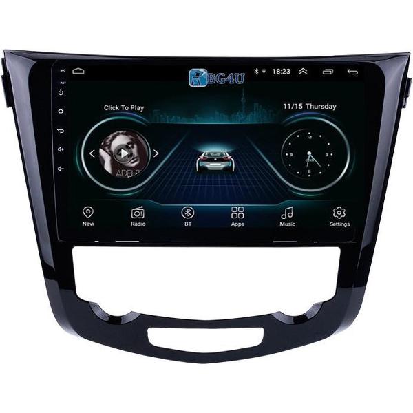 Navigatie radio Nissan Qashqai X-Trail 2014, Android 8.1, 10.1 inch scherm, GPS, Wifi, Mir