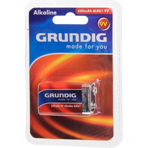 Grundig 9V Batterij 9v/6lr61 - 1 stuk - 500 mAh