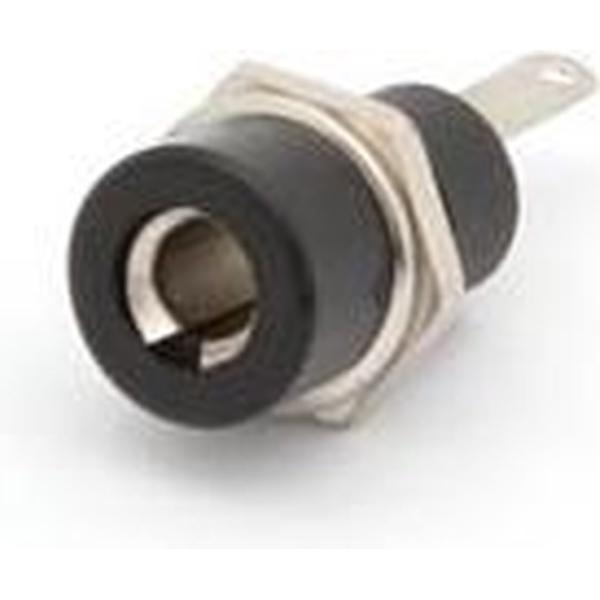 AANSLUITKLEM 4mm SOLDEERAANSLUITING - ZWART (CM4B)