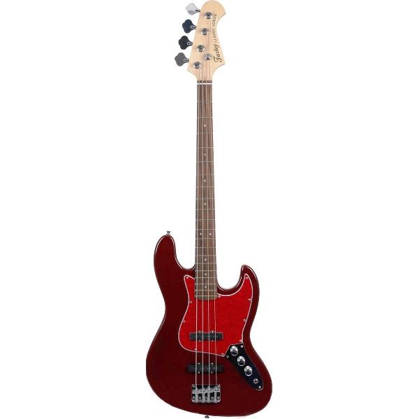 Fazley FJB218DR elektrische basgitaar rood