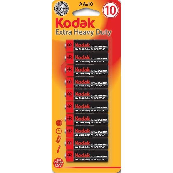 Batterij AA Batterijen Kodak Extra Heavy Duty Goede kwaliteit Batterijen - Gratis Verzending - Penlite - 10 Stuks